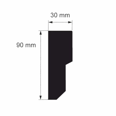 20 Meter Fassadenleisten L-27